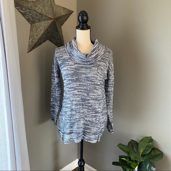 aerie Cowl Pullover Sweater Blue Sz Small - Picture 1 of 12